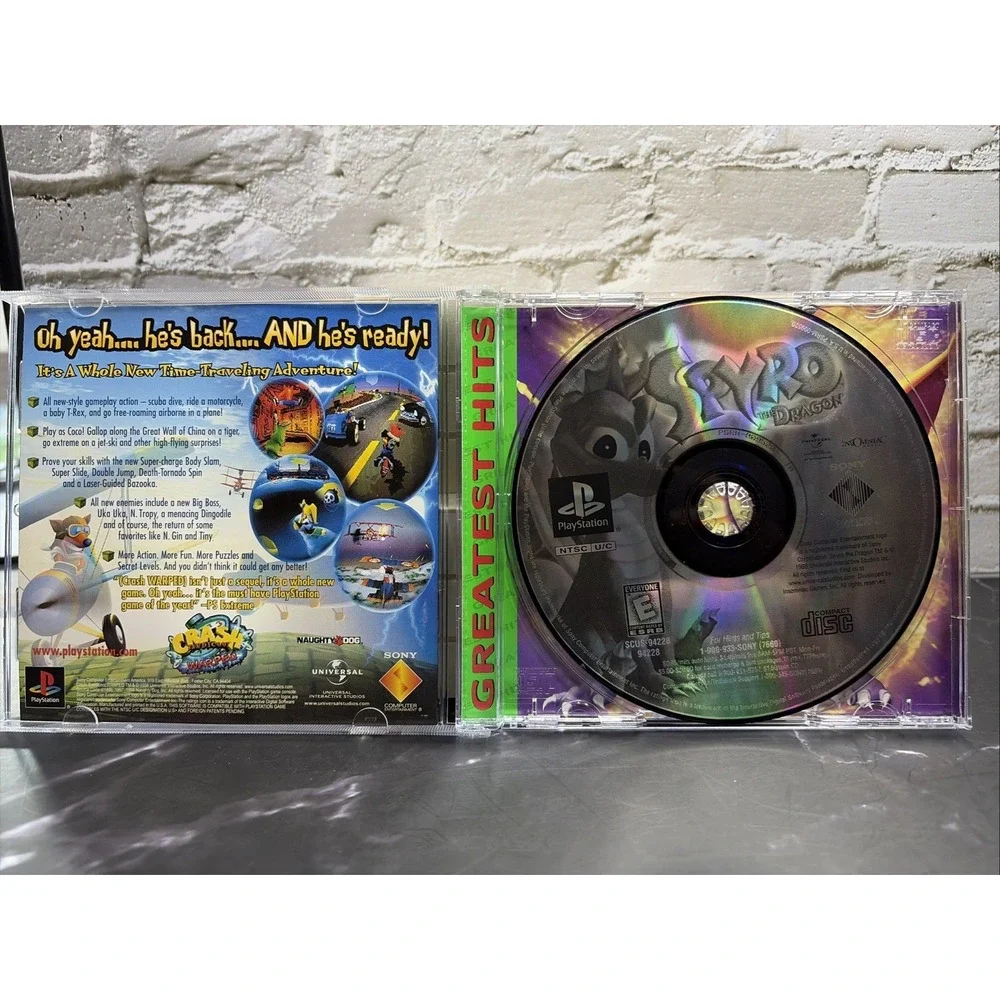 Sony PS 1 Lot CIB Spyro/Bob The Builder/Test Drive Off Road/Dinosaur All Clean